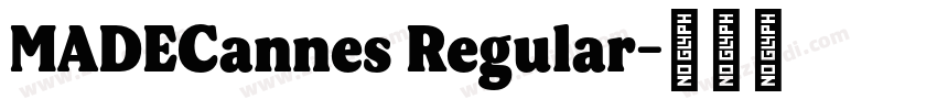 MADECannes Regular字体转换